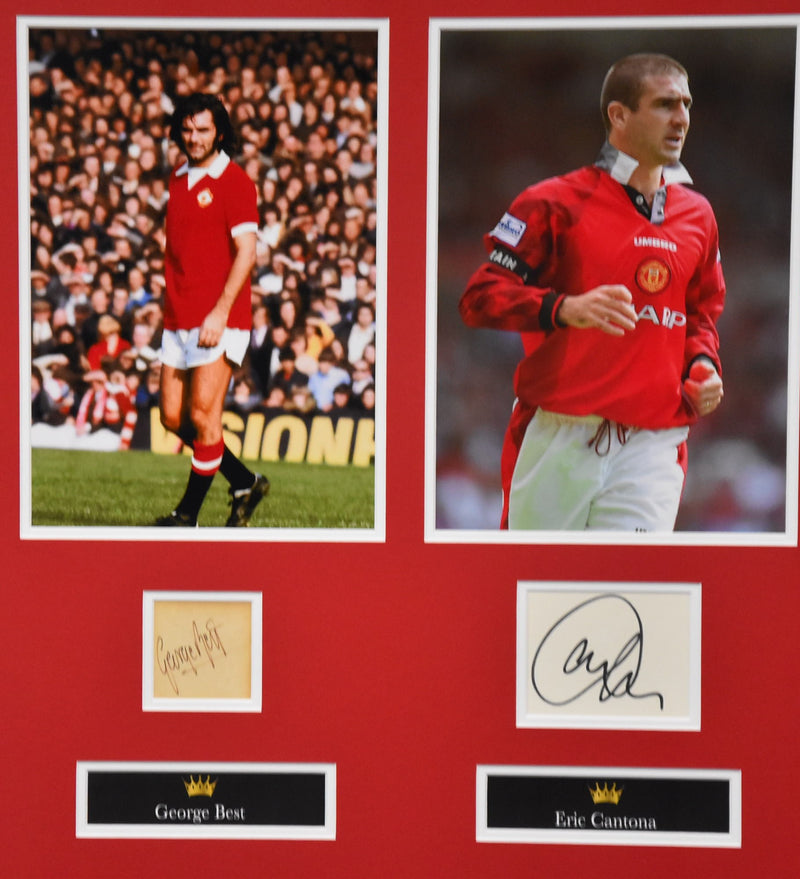Load image into Gallery viewer, &#39;The Greatest Red Devils&#39; Signed by Cantona, Best and Beckham! From Unique Memorabilia. 
