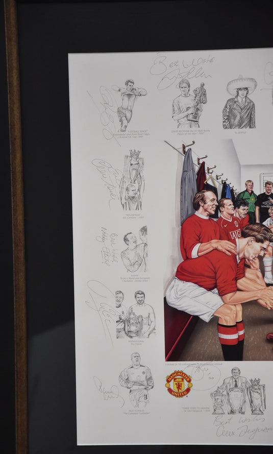 'A Team for All Seasons' Man United Signed 1955/56 Anniversary Piece, from Unique Memorabilia. 