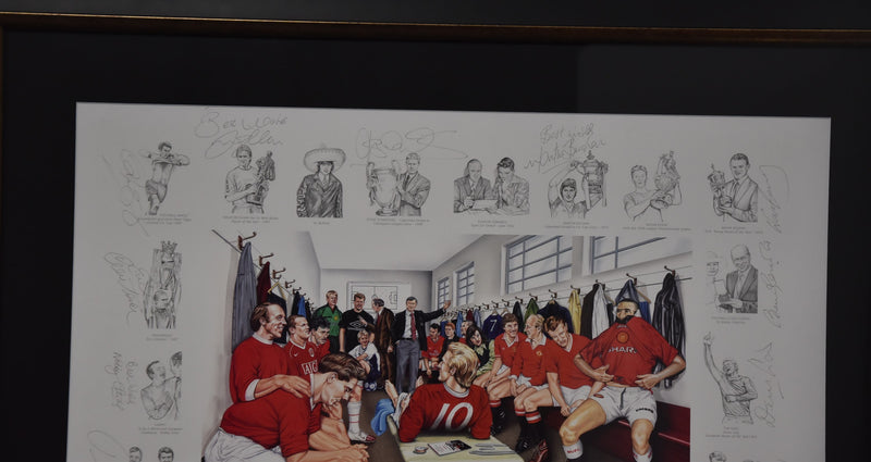 Load image into Gallery viewer, &#39;A Team for All Seasons&#39; Man United Signed 1955/56 Anniversary Piece, from Unique Memorabilia. 
