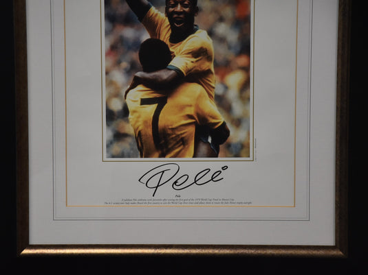 Pele 'Icon' Personally Signed Portrait, from Unique Memorabilia. 