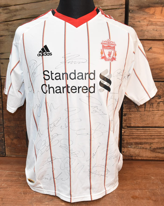 Liverpool Team Signed Jersey incl. Gerrard, Kuyt and More! From Unique Memorabilia. 