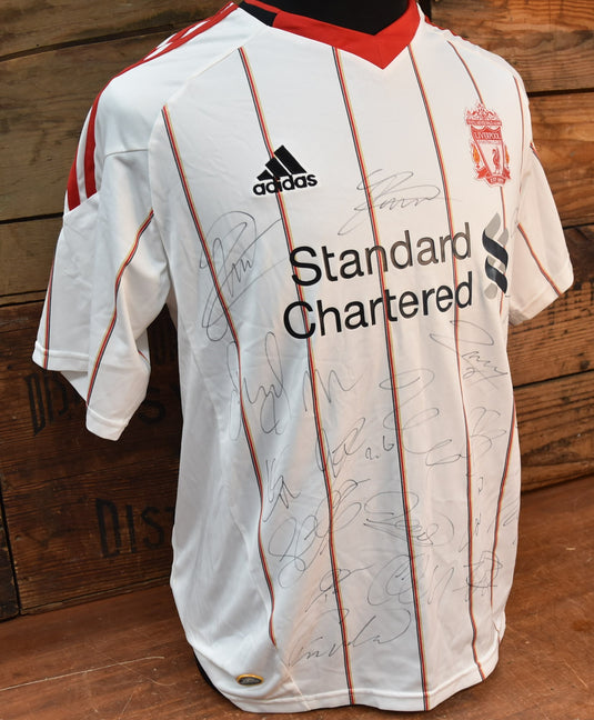Liverpool Team Signed Jersey incl. Gerrard, Kuyt and More! From Unique Memorabilia. 