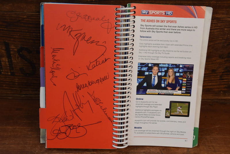 Load image into Gallery viewer, 2010/2011 Ashes Media Guide Personally Signed by Legend after Legend
