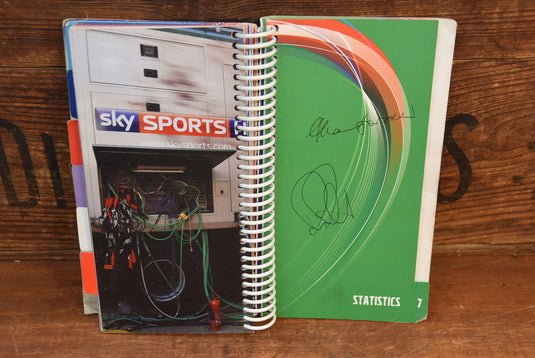 2010/2011 Ashes Media Guide Personally Signed by Legend after Legend
