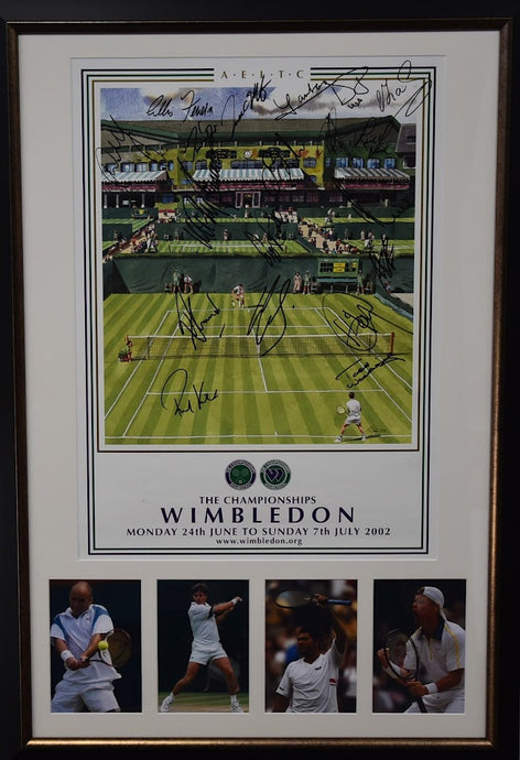 The Championships Wimbledon 2002 Personally Signed by Hewitt, Sampras, Agassi and more! From Unique Memorabilia. 
