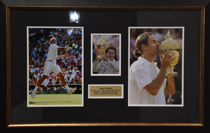 Roger Federer Personally Signed Collage, from Unique Memorabilia. 