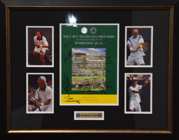 Wimbledon Greats 2001 Personally Signed Collage, from Unique Memorabilia. 