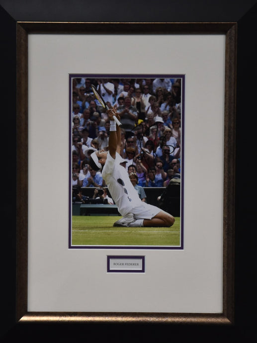 Roger Federer Wimbledon Victory Signed Portrait, from Unique Memorabilia. 