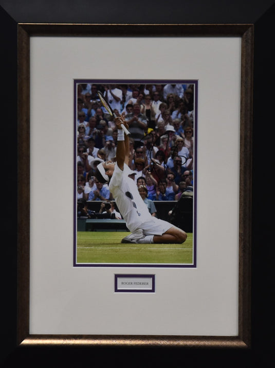 Roger Federer Wimbledon Victory Signed Portrait, from Unique Memorabilia. 