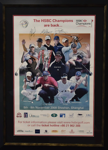 HSBC Champions Shanghai 2009 incl. Woods, Mickelson and More! From Unique Memorabilia. 