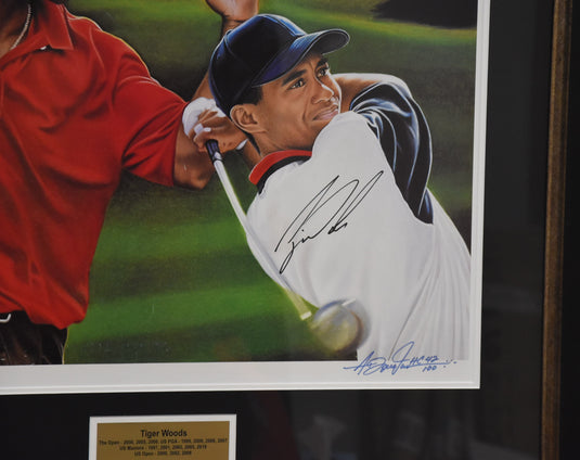 Tiger Woods Personally Signed Portrait, from Unique Memorabilia. 