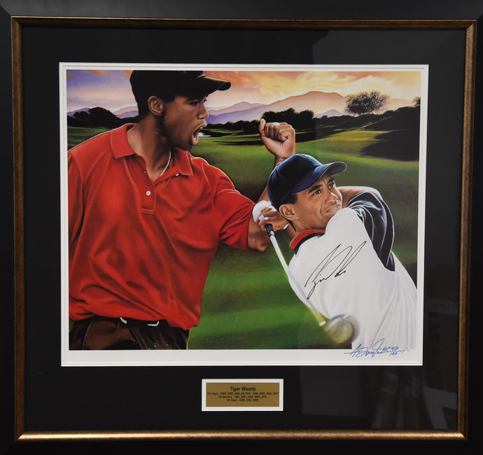 Tiger Woods Personally Signed Portrait, from Unique Memorabilia. 