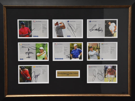 The Open 2009 Personally Signed Collage incl. Woods, Norman and More! From Unique Memorabilia. 