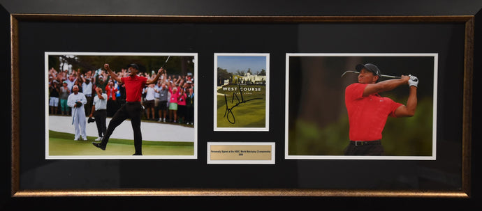 Tiger Woods 2006 HSBC Championship Signed Collage, from Unique Memorabilia. 