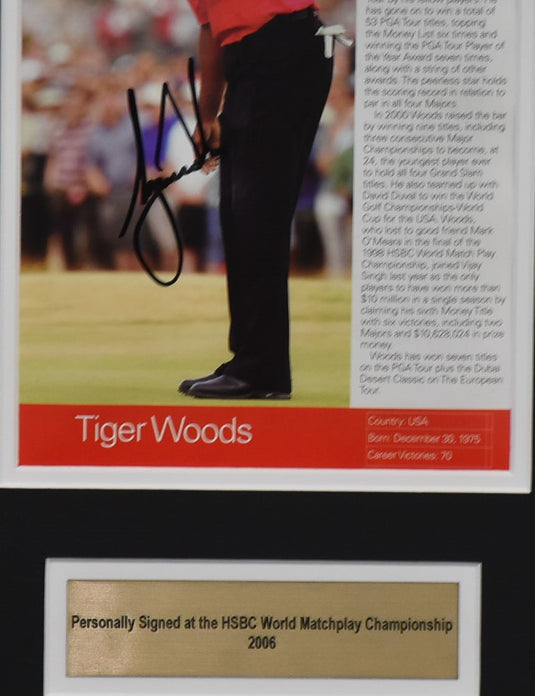 Tiger Woods 'Champion' Personally Signed Collage, from Unique Memorabilia. 