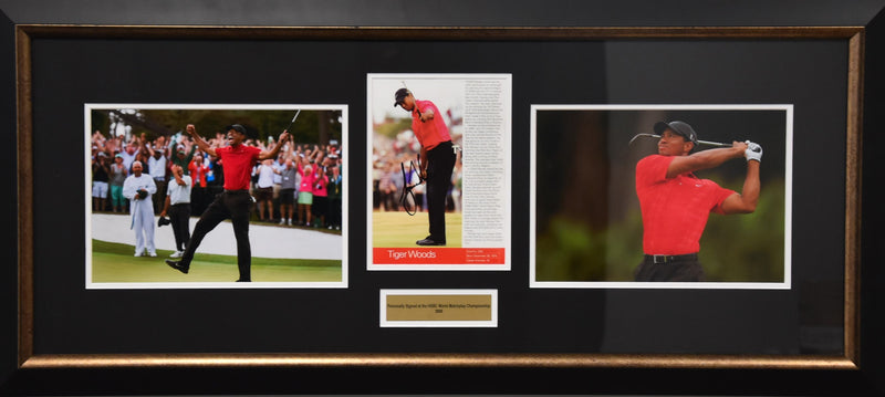 Load image into Gallery viewer, Tiger Woods &#39;Champion&#39; Personally Signed Collage, from Unique Memorabilia. 
