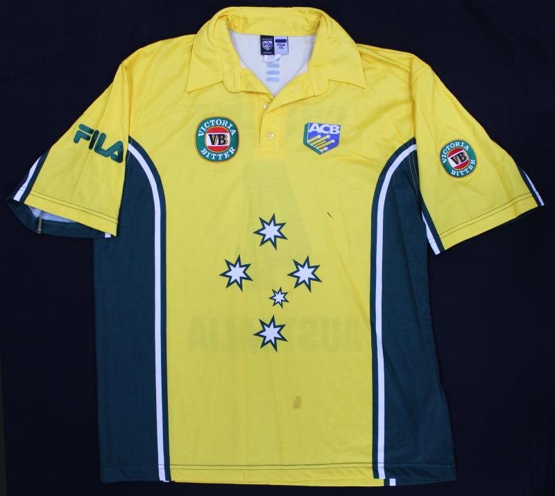 Load image into Gallery viewer, Jason Gillespie ODI Worn 2001-2003 Team-Signed Australia Shirt
