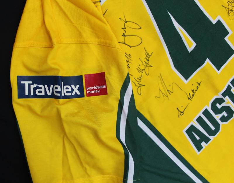 Load image into Gallery viewer, Jason Gillespie ODI Match-Worn Team-Signed Shirt, Natwest Trophy
