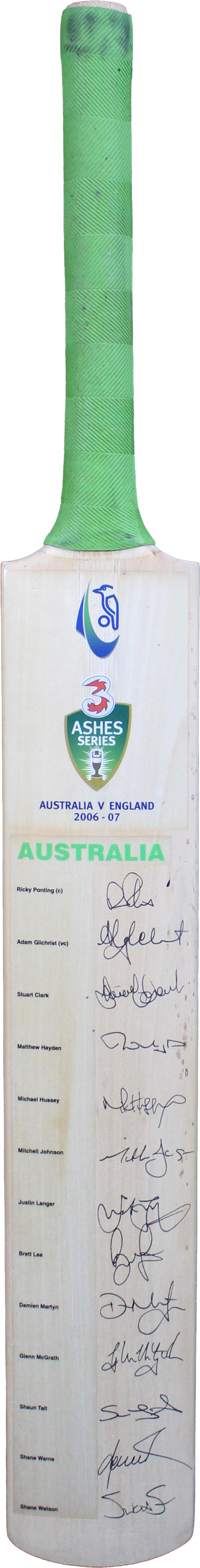 Load image into Gallery viewer, Warne, Ponting, Gilchrist Signed Bat from Unique Memorabilia
