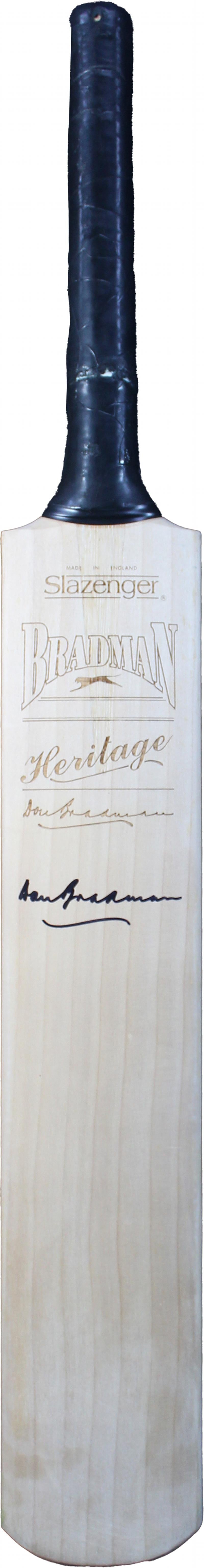 Load image into Gallery viewer, Sir Don Bradman Signed Bat from Unique Memorabilia
