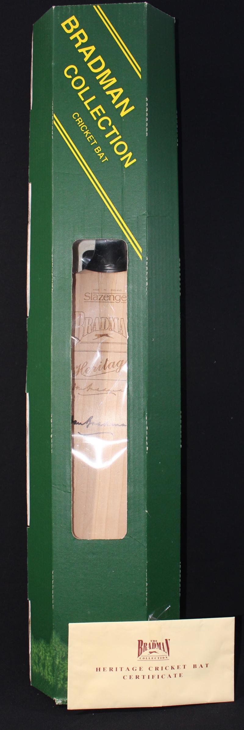 Load image into Gallery viewer, Sir Don Bradman Signed Bat from Unique Memorabilia
