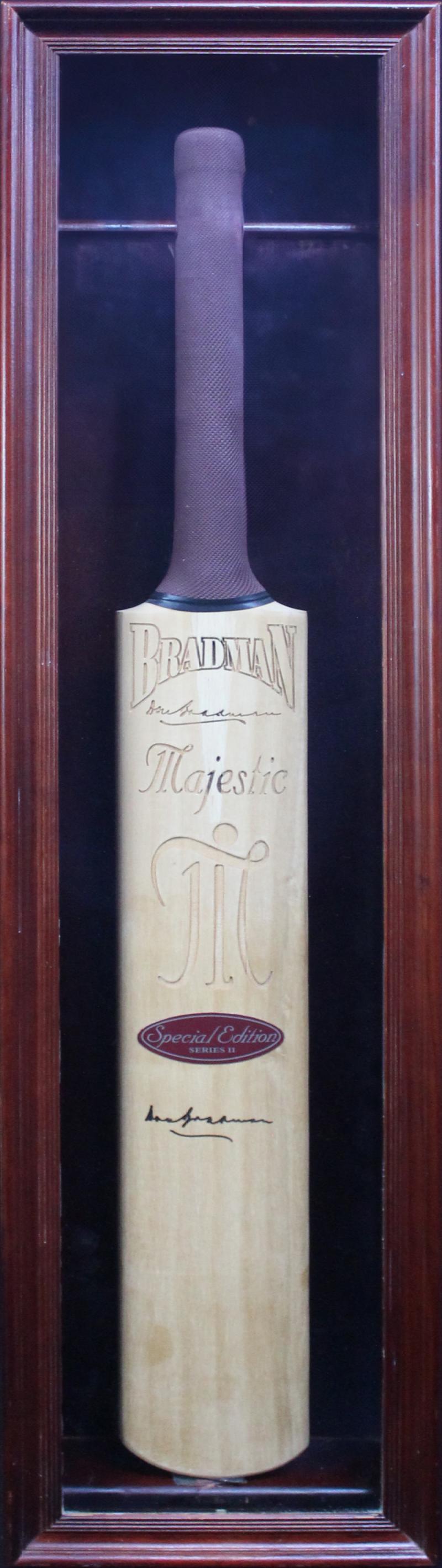 Load image into Gallery viewer, Sir Donald Bradman Personally Signed Bat from Unique Memorabilia
