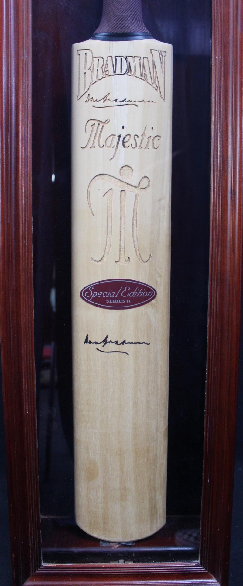 Load image into Gallery viewer, Sir Donald Bradman Personally Signed Bat from Unique Memorabilia
