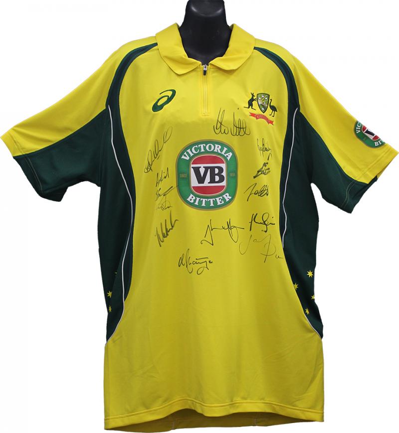 Load image into Gallery viewer, 2015 Australia ODI Team Signed Shirt
