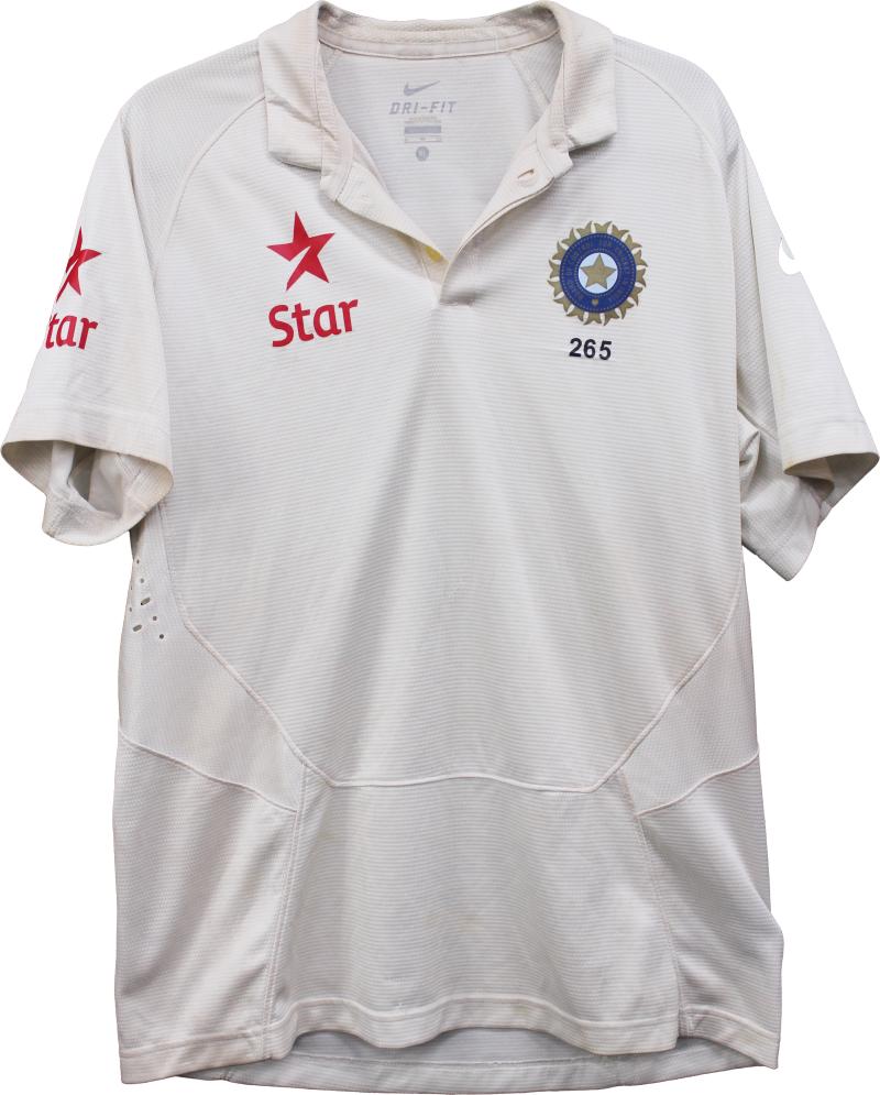Load image into Gallery viewer, Suresh Raina&#39;s Indian Test Worn Shirt from Unique Memorabilia

