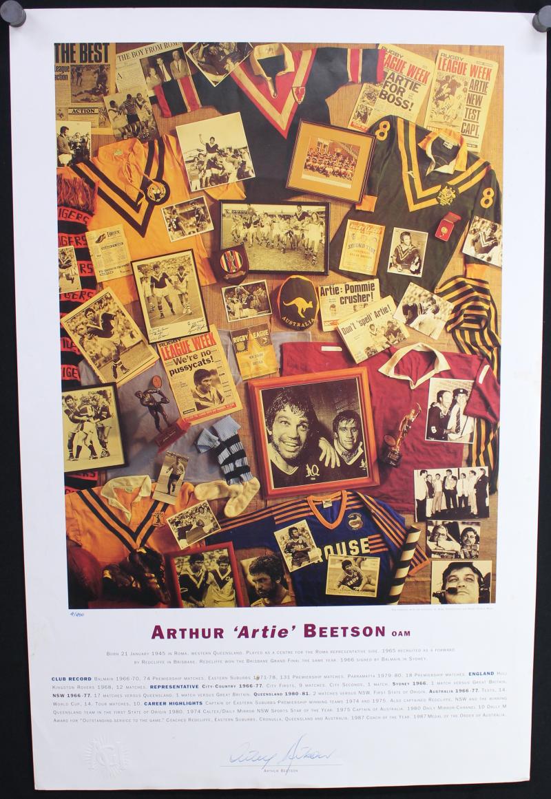 Load image into Gallery viewer, Arthur Beetson signed career tribute
