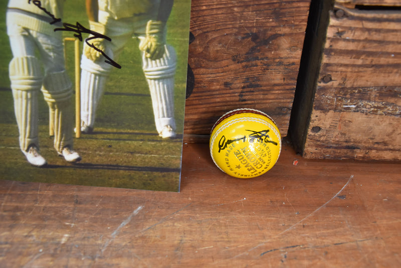 Load image into Gallery viewer, Sir Gary Sobers - 3 Personally Signed Items Incl Pic, Mini Bat, Ball
