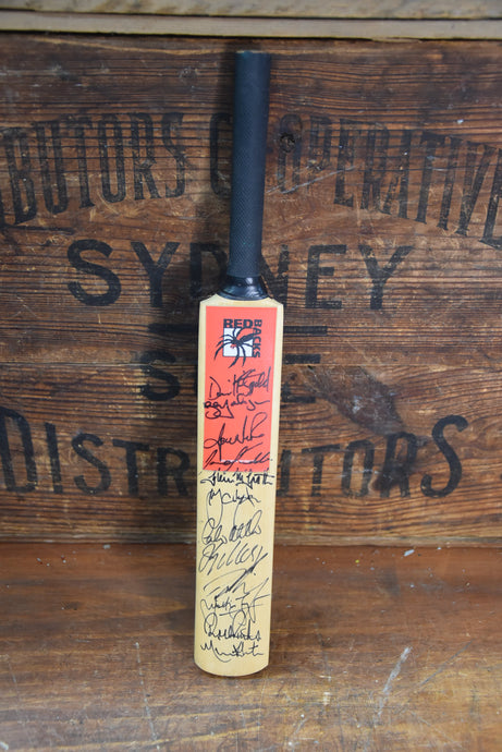 Personally Signed Mini Bat Incl Warne, Ponting, Waugh, Chappell