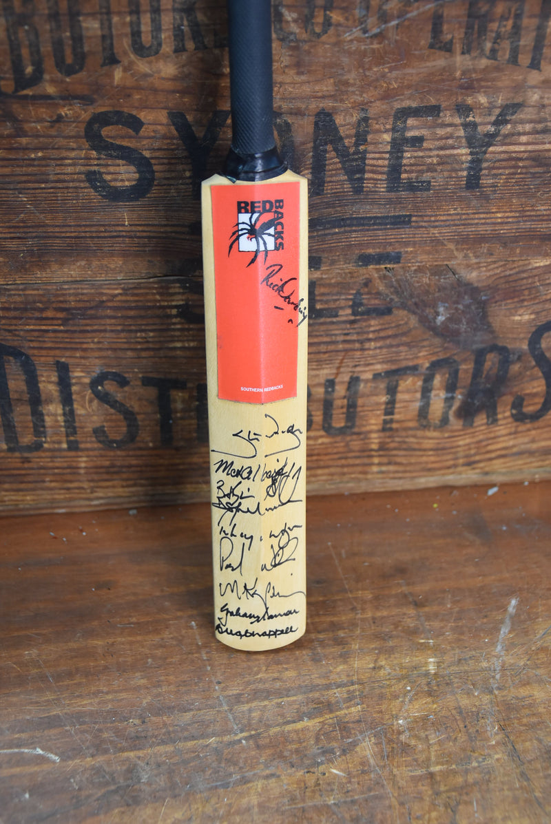 Load image into Gallery viewer, Personally Signed Mini Bat Incl Warne, Ponting, Waugh, Chappell
