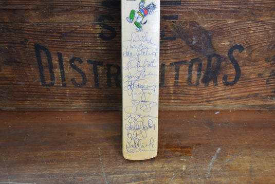 Australian & Commentary Team Hand Signed Mini Bat, World Cup 2003