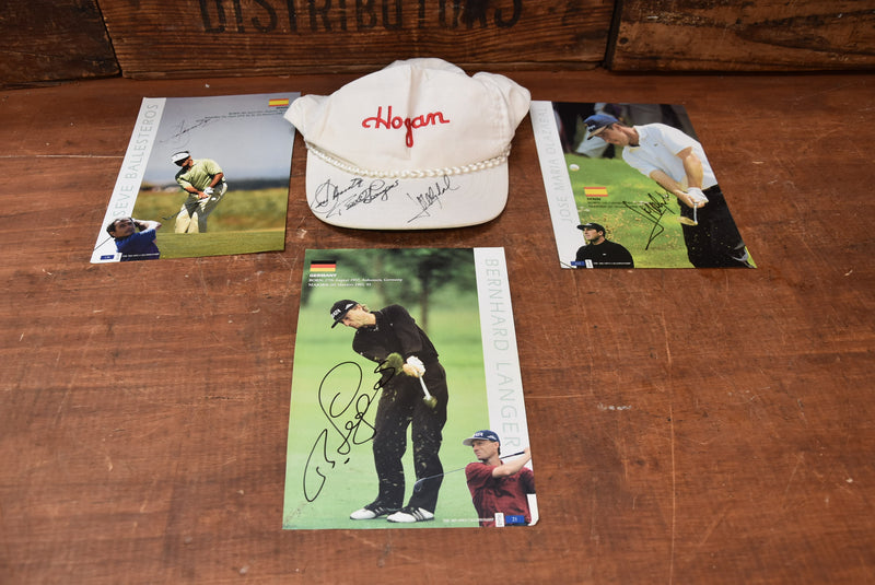 Load image into Gallery viewer, Seve Ballesteros, Bernhard Langer &amp; Jose Maria Olazabal Personally Signed Collection
