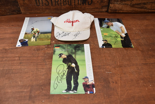 Seve Ballesteros, Bernhard Langer & Jose Maria Olazabal Personally Signed Collection