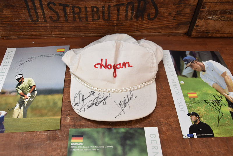 Load image into Gallery viewer, Seve Ballesteros, Bernhard Langer &amp; Jose Maria Olazabal Personally Signed Collection

