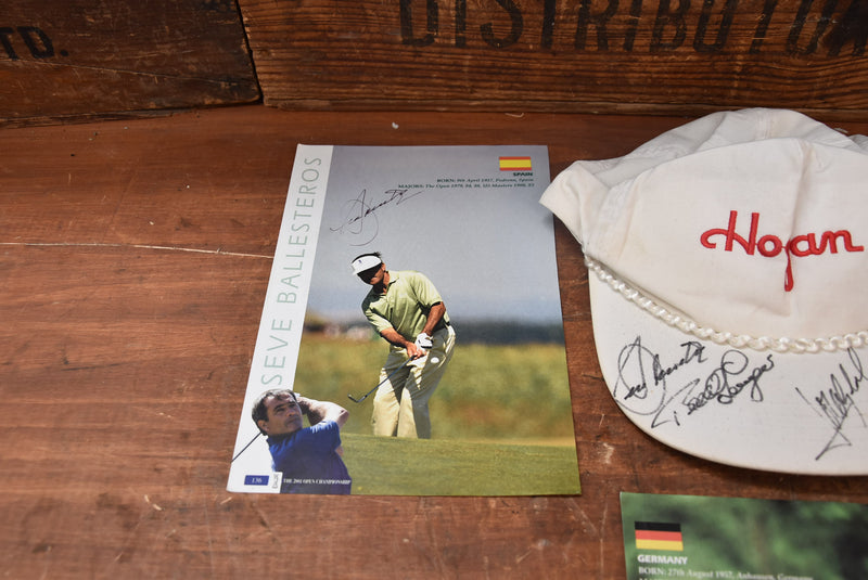 Load image into Gallery viewer, Seve Ballesteros, Bernhard Langer &amp; Jose Maria Olazabal Personally Signed Collection
