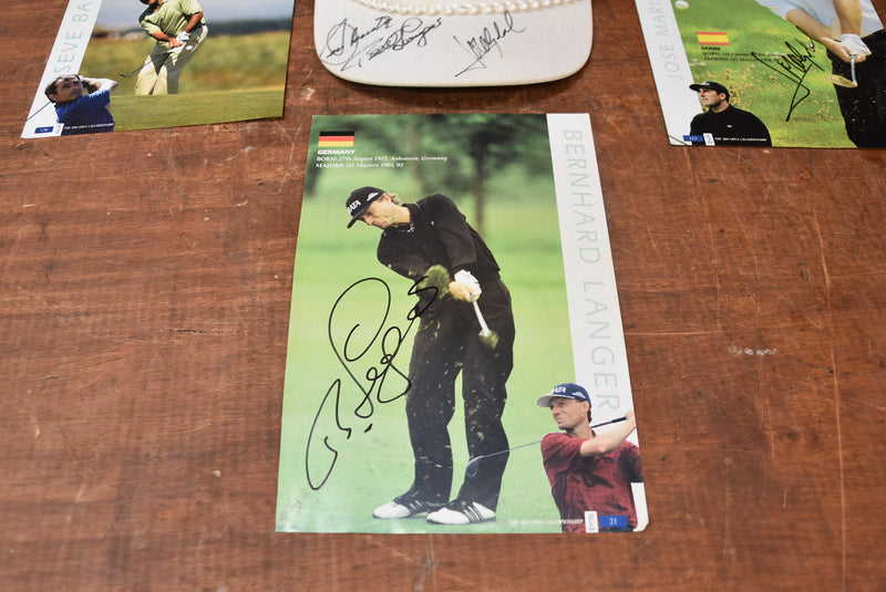 Load image into Gallery viewer, Seve Ballesteros, Bernhard Langer &amp; Jose Maria Olazabal Personally Signed Collection
