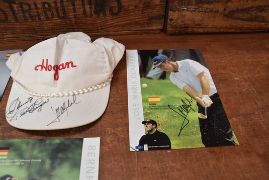 Seve Ballesteros, Bernhard Langer & Jose Maria Olazabal Personally Signed Collection