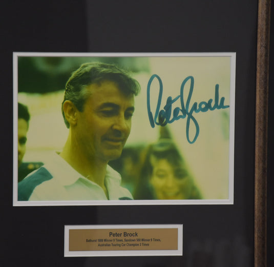 'Bathurst Hero' Personally Signed Peter Brock Collage, from Unique Memorabilia. 