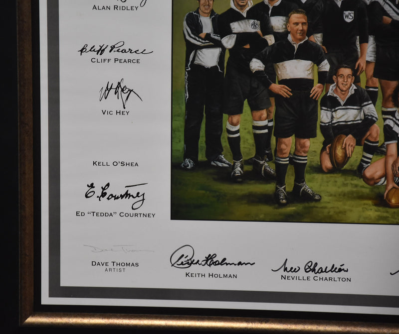 Load image into Gallery viewer, Western Suburbs Magpies Team of the Century Signed Collage, from Unique Memorabilia. 
