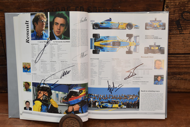 Load image into Gallery viewer, F1 2003-2004 Yearbook Personally Signed by 46 Drivers, Managers &amp; Engineers
