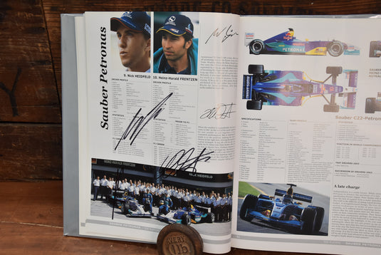 F1 2003-2004 Yearbook Personally Signed by 46 Drivers, Managers & Engineers