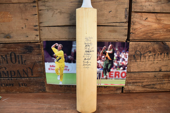 1997/1998 Bat Personally Signed by Australia, South Africa and NZ