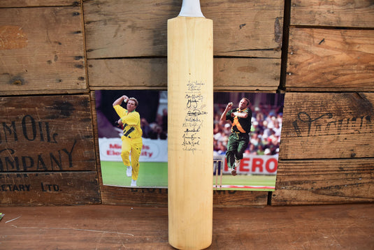 1997/1998 Bat Personally Signed by Australia, South Africa and NZ