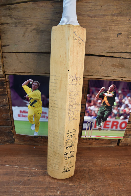 1997/1998 Bat Personally Signed by Australia, South Africa and NZ