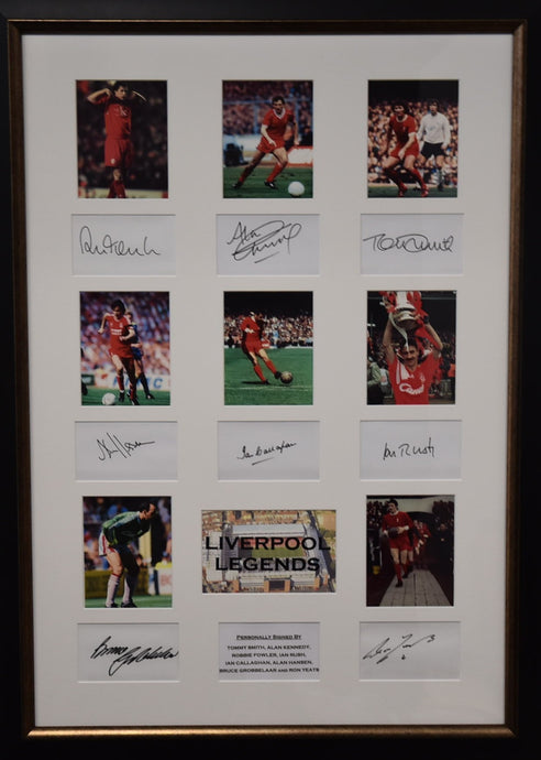 Liverpool Legends Collage Personally Signed by Rush, Fowler and More! From Unique Memorabilia. 