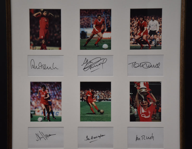 Load image into Gallery viewer, Liverpool Legends Collage Personally Signed by Rush, Fowler and More! From Unique Memorabilia. 
