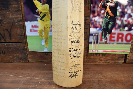 1997/1998 Bat Personally Signed by Australia, South Africa and NZ
